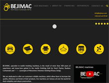 Tablet Screenshot of bejimac.com